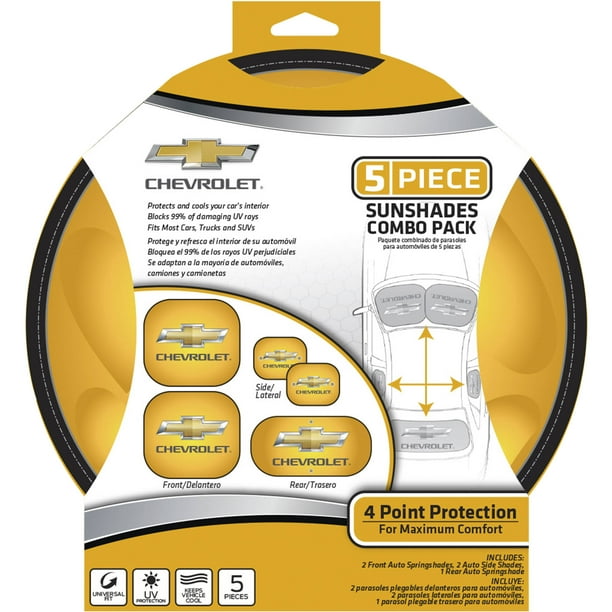 Sunshade Combo Pack 003793A Plasticolor Chevy 5-Piece Combo Pack Sunshade Combo Pack 003793A Plasticolor Chevy 5-Piece Combo Pack
